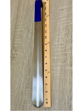 HoundsBay Long Handle Shoehorn 16” Metal Shoe Horn Blue Grip b9